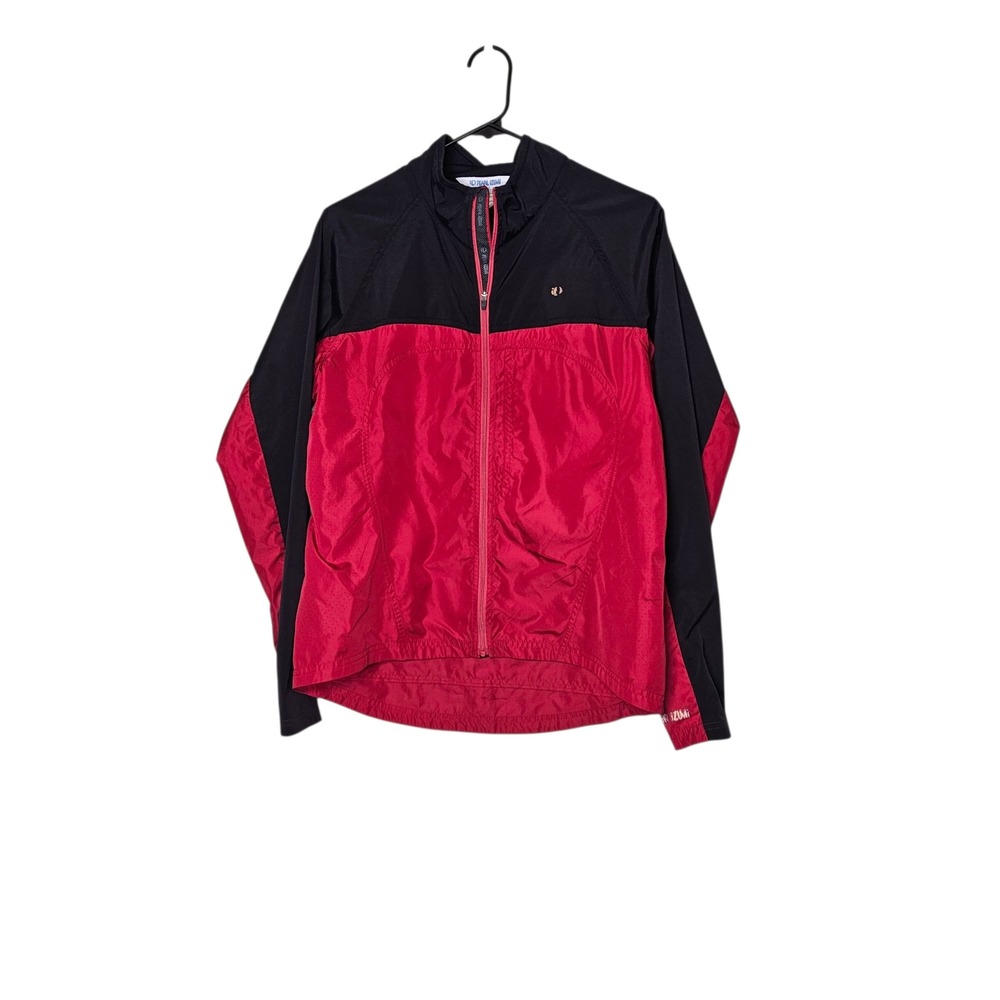 Pearl Izumi Cycling Jacket Full Zip Red Black Large‎ Windbreaker Gorp Workout